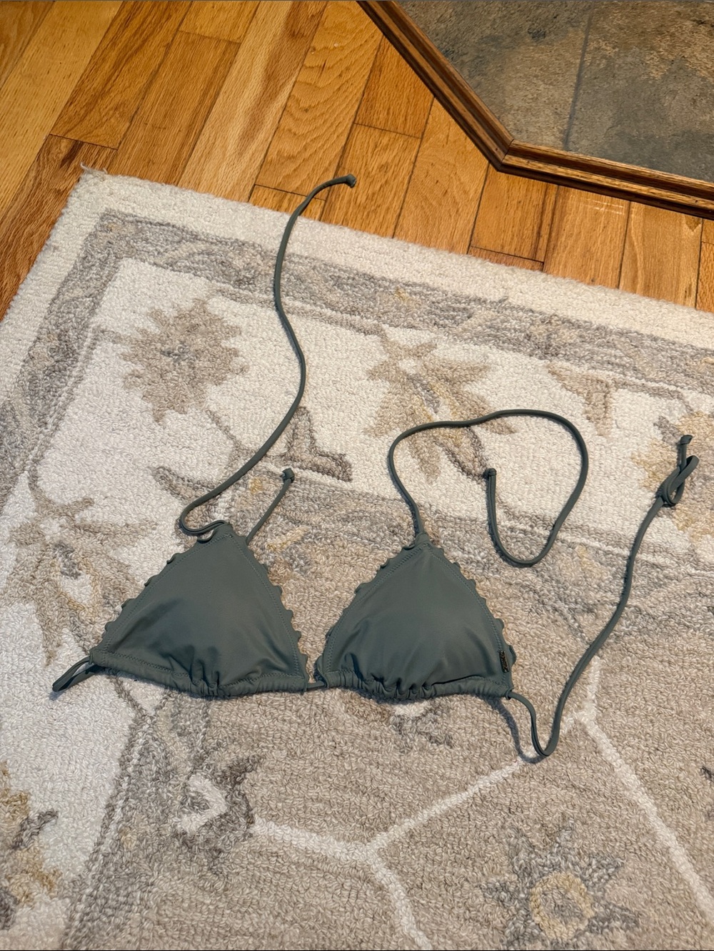 Victoria's Secret Olive Green Triangle Bikini Top